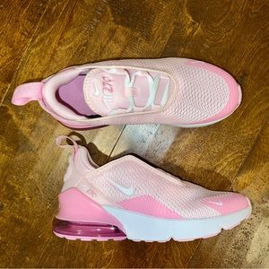 Nike Air Max 270 Girls Pink Tennis Shoes NEW Size 2.5 Youth